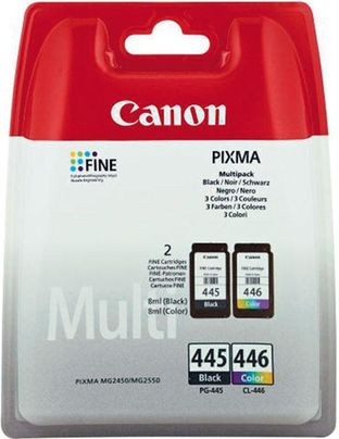 Canon PG-445 & CL-446 Ink Cartridges Multipack